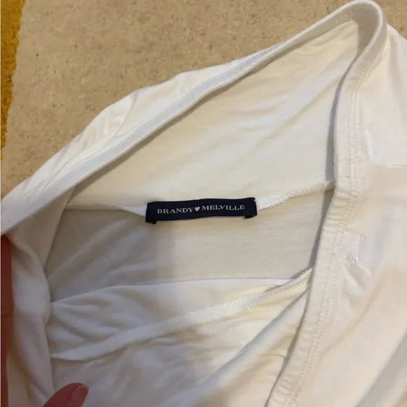 Brandy Melville White Strapless Babydoll Top - Picture 4 of 4